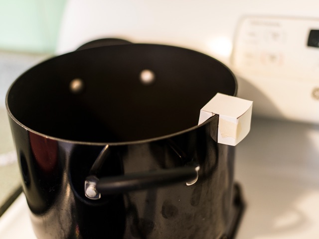 Lofi-Prototyping slide of: Sensor on pot