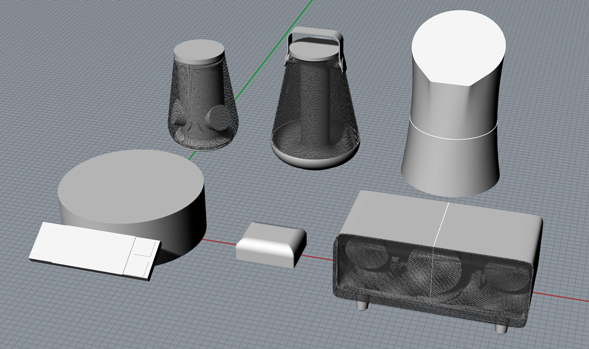 Rhino screenshot with initial form development