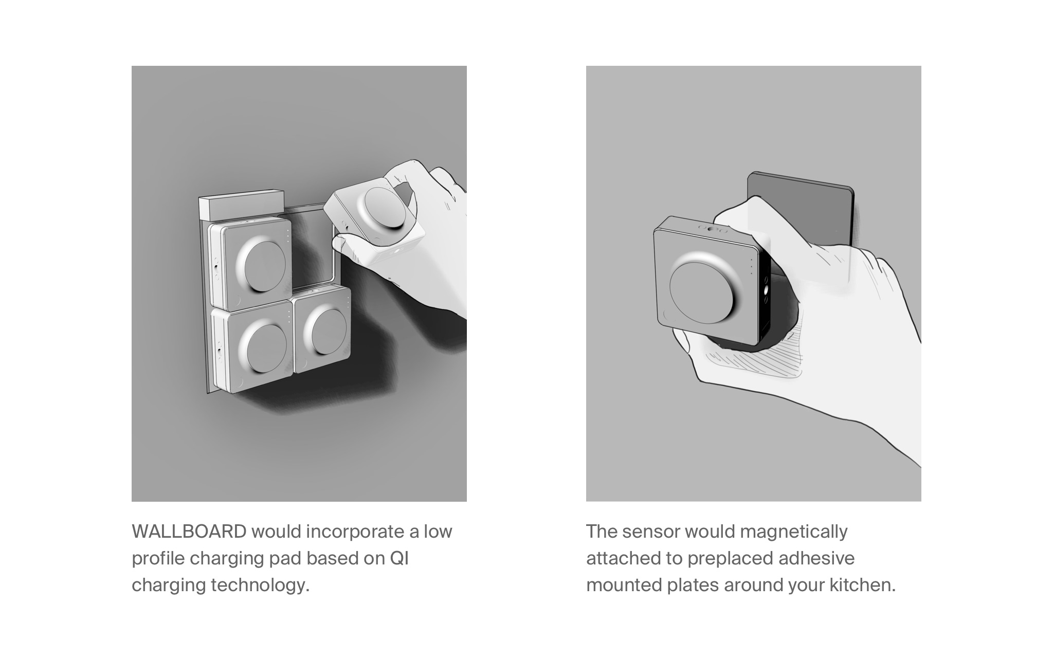 Wallmount functionality drawover