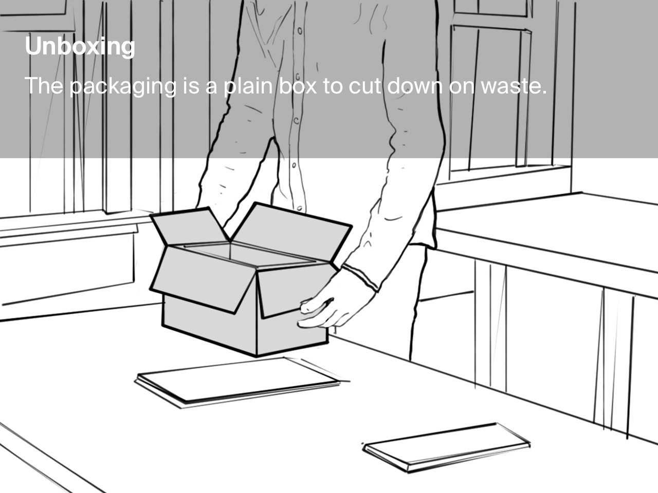 User experience storyboard slide #4