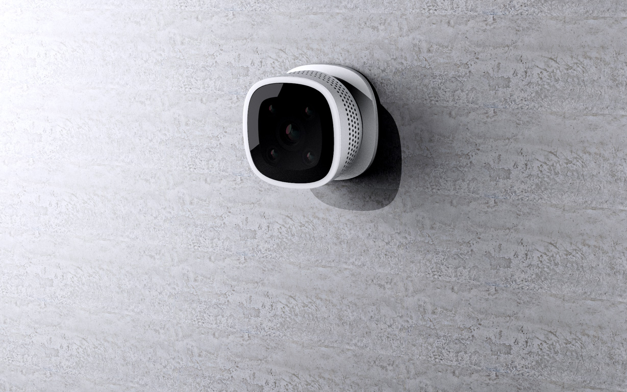 Final sensor render on wall
