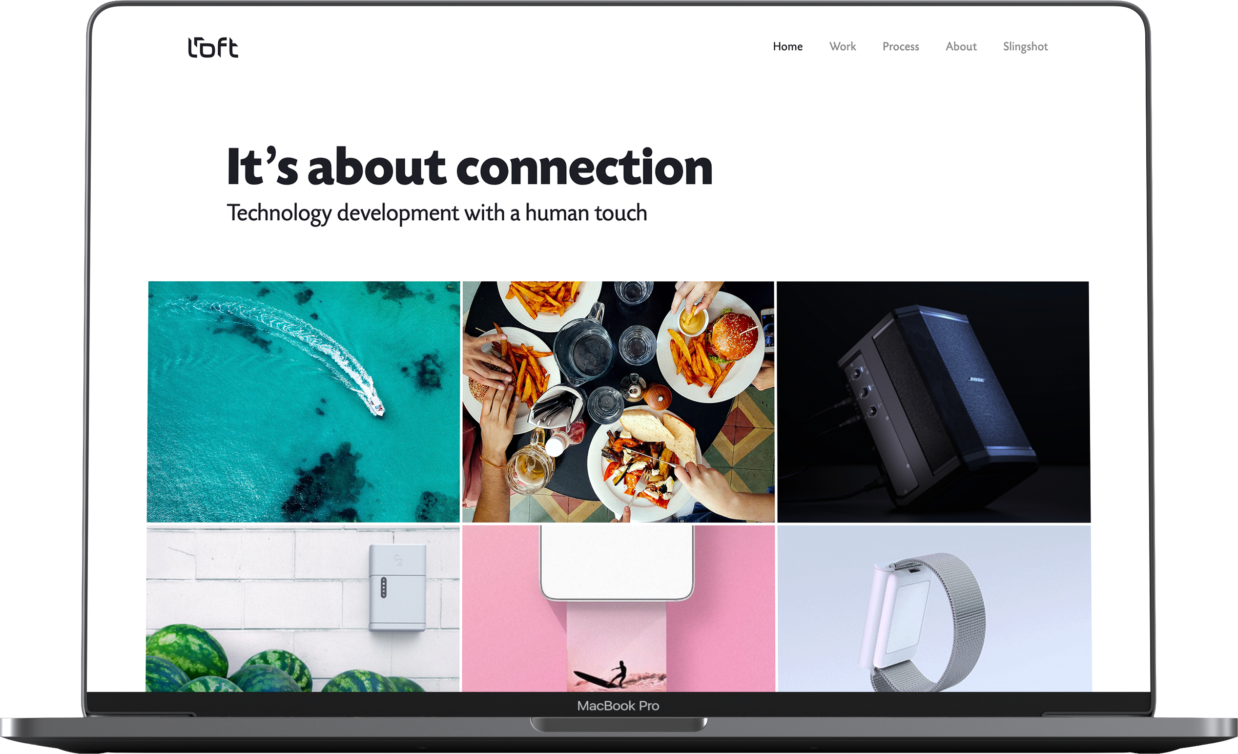 Loft website screenshot