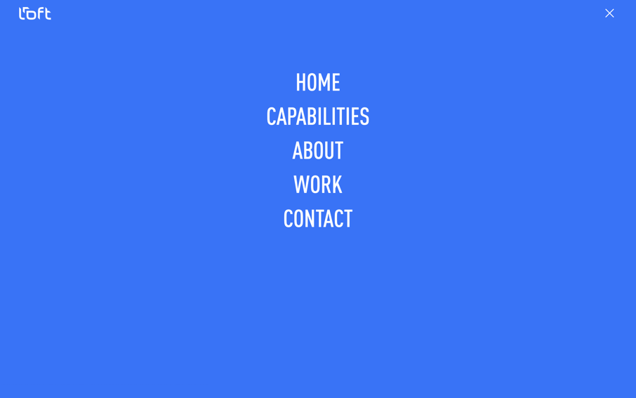 old loft website menu